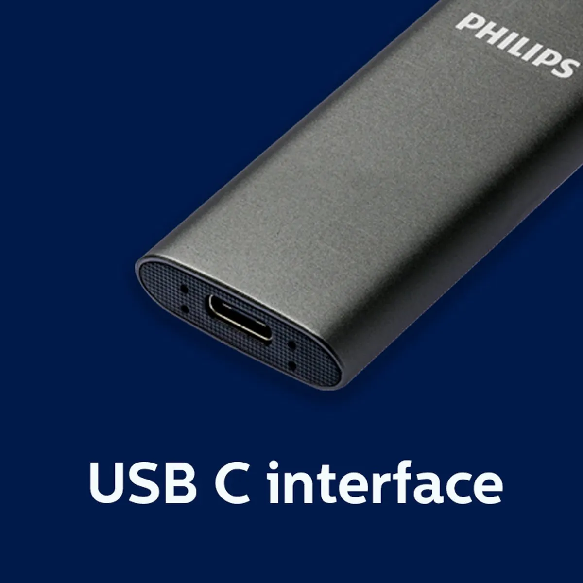 Philips FM01SS030P/00 Portable SSD 1TB - Zwart