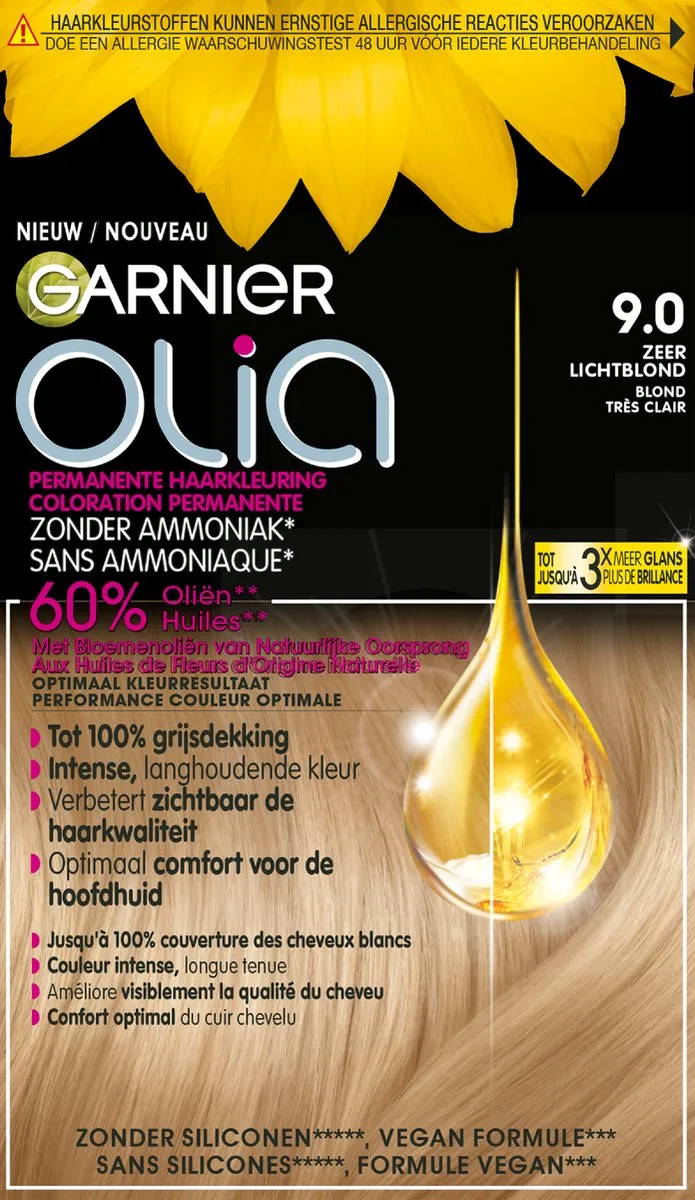 Garnier Olia Haarkleuring 9 Zeer Lichtblond 986ml