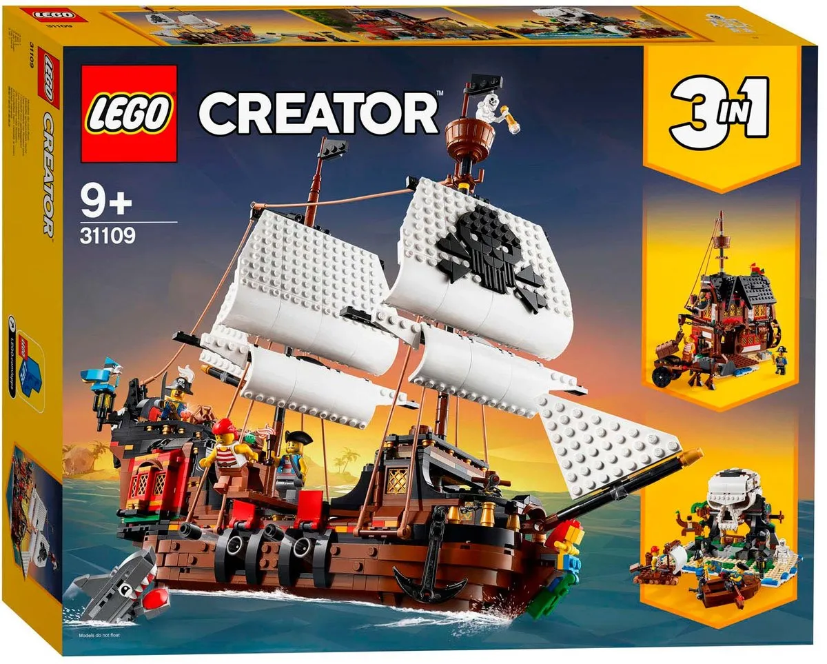 LEGO Creator Piratenschip 31109 - 1264 Stukken