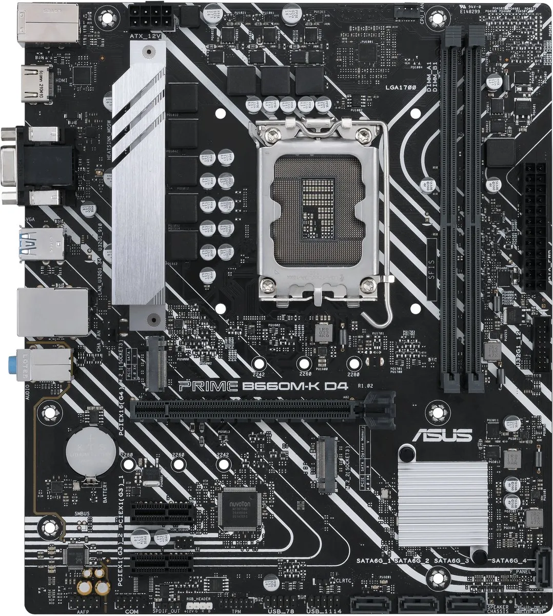 ASUS PRIME B660M-K D4 Moederbord
