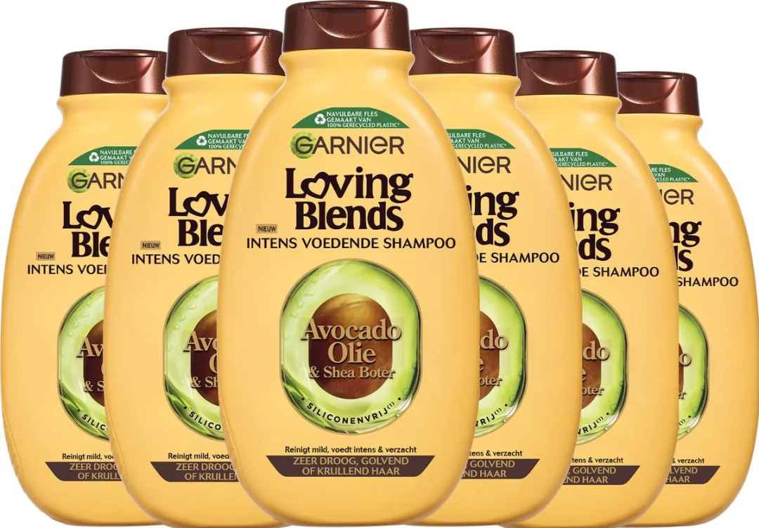 Garnier Loving Blends Avocado & Shea Boter Shampoo 6x300ml