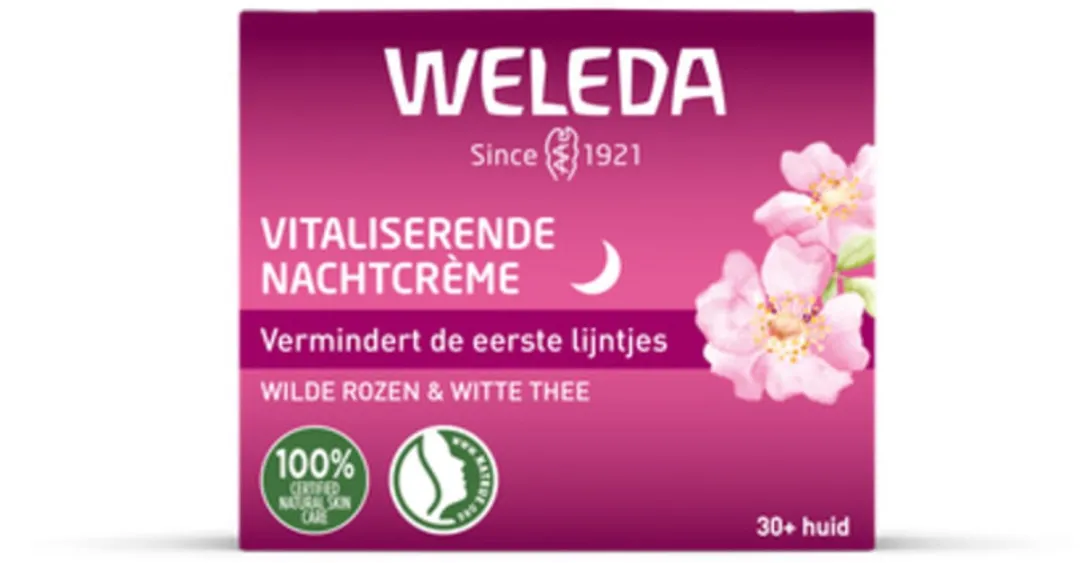 Weleda Wilde Rozen & Witte Thee Nachtcrème 3x40ml