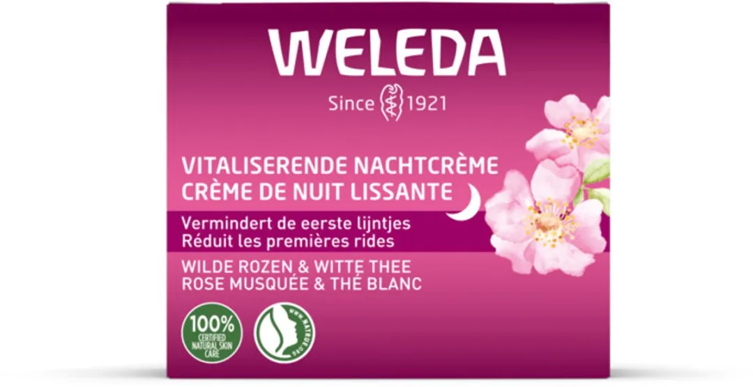 Weleda Wilde Rozen & Witte Thee Nachtcrème 3x40ml