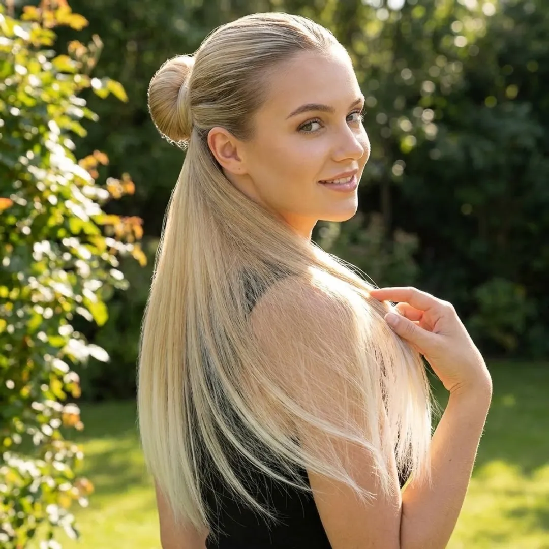 NuveX Synthetische Paardenstaart Extensie - Blond - 1 Stuk