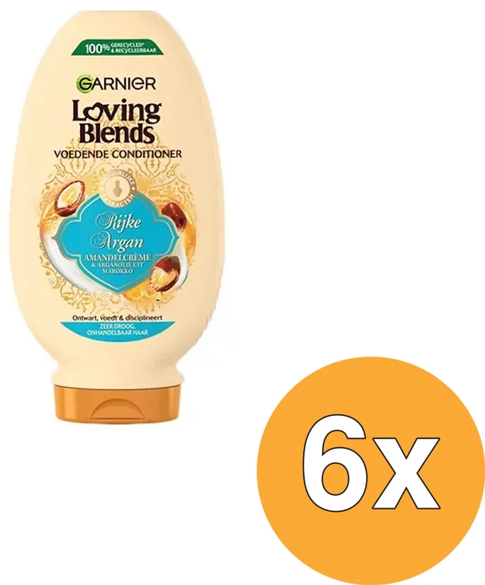 Garnier Loving Blends Argan Shampoo Voordeelverpakking 6x300ml - afbeelding 6 van 6