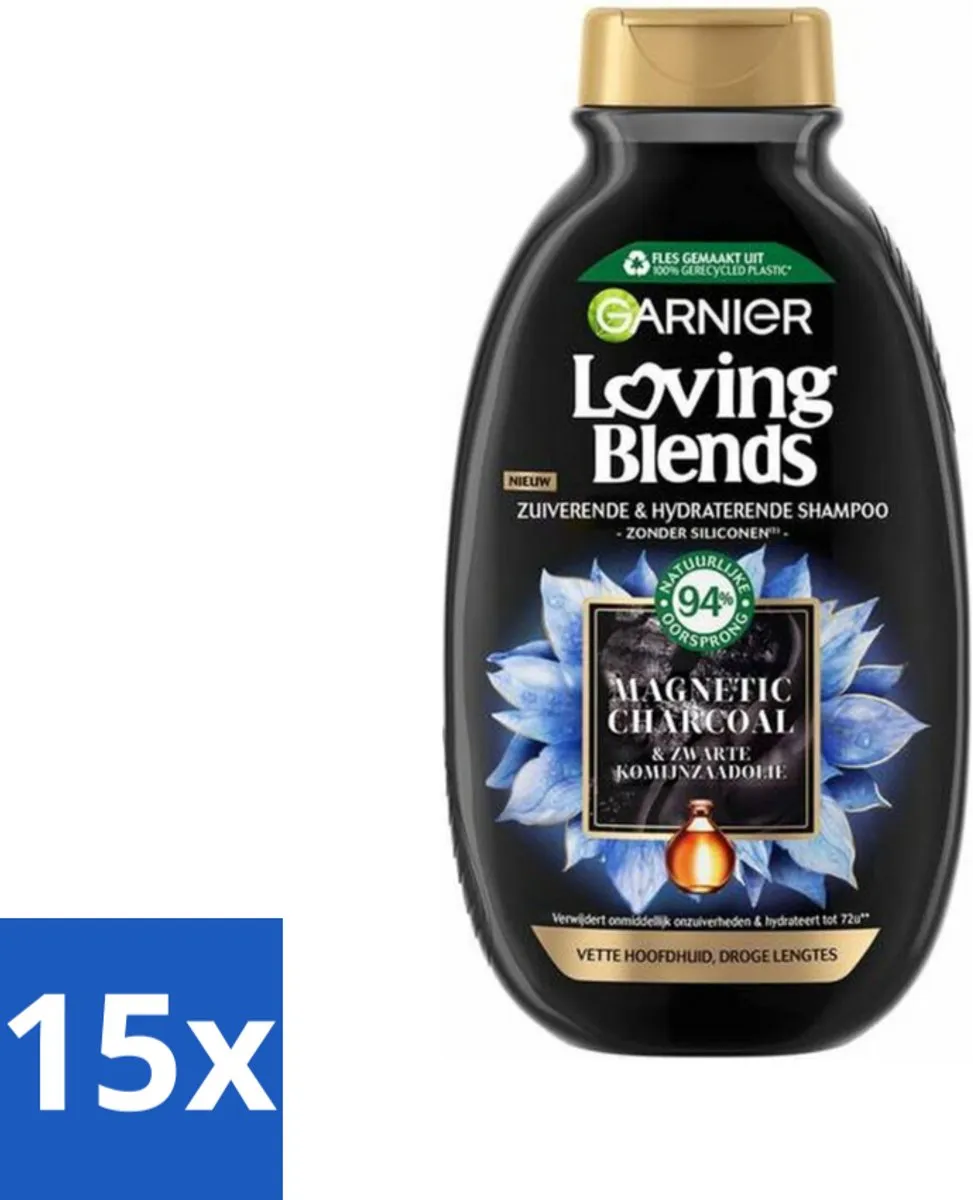 Garnier Loving Blends Magnetic Charcoal Shampoo 300ml