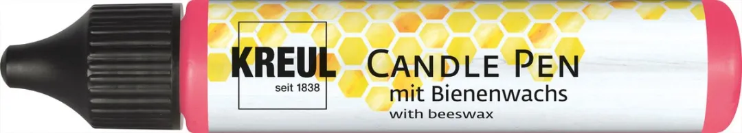 Kreul - Kaarsenstift - Rood Metallic - 29 ml - Waterbasis - Bijenwas