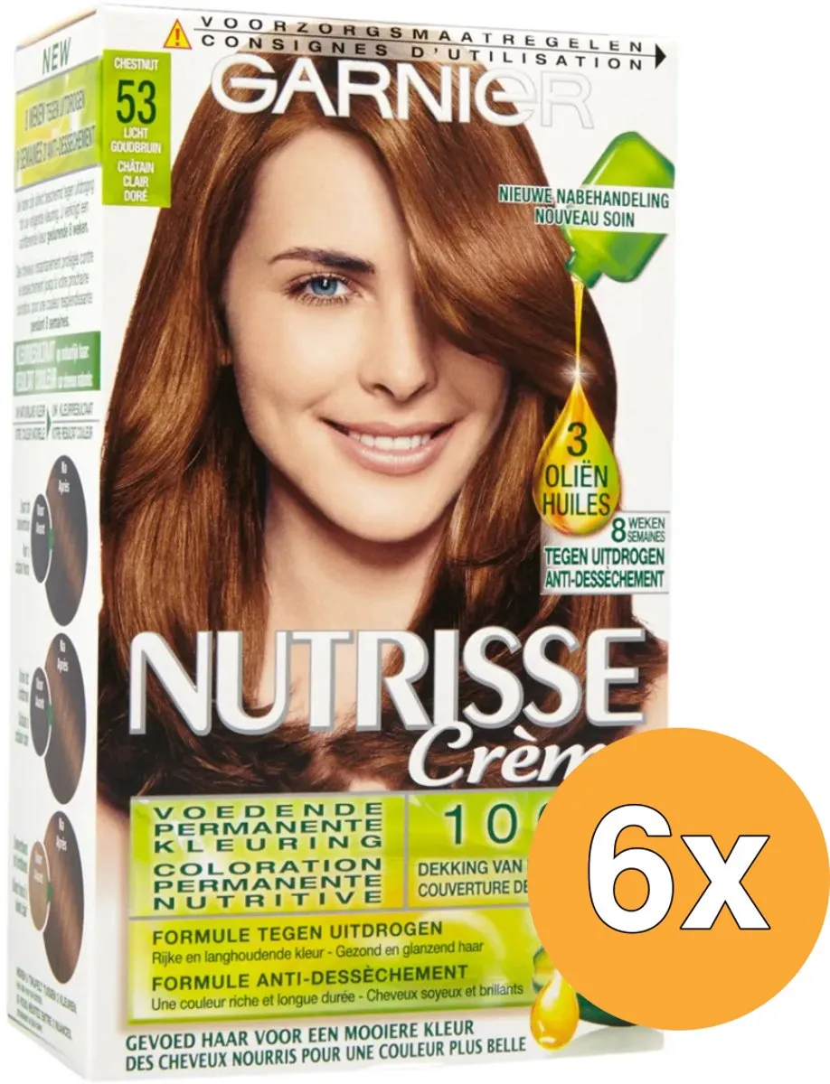 Garnier Nutrisse Noisette Permanent Haarkleuring 6ml