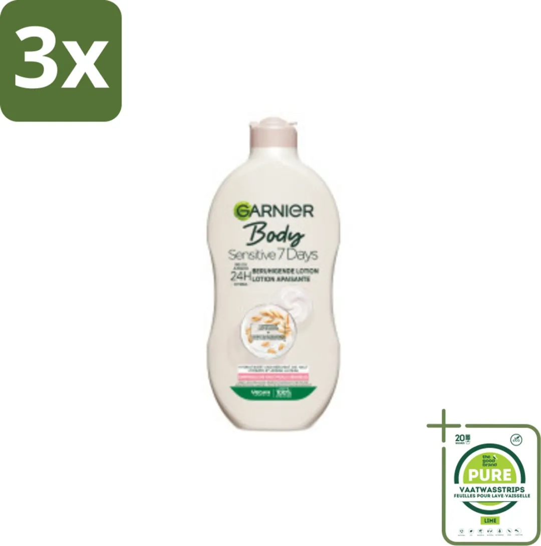 Garnier Bodylotion Sensitive 7 Days Havermelk & Probiotica 1200ml