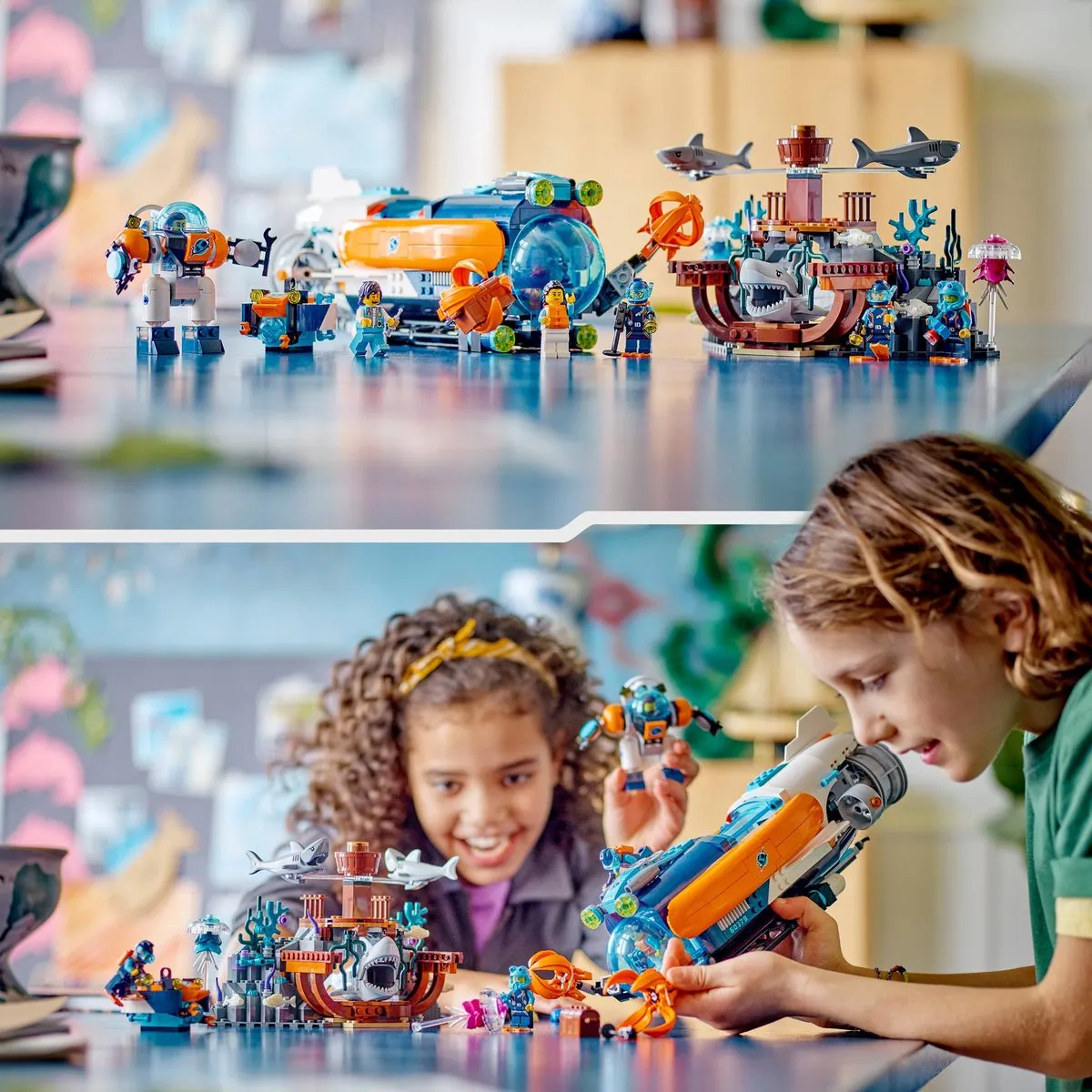 LEGO City Duikboot 60379 - 842 Stukken - 6 Minifiguren