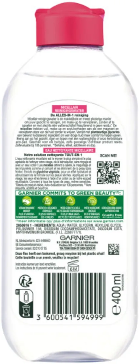 Garnier SkinActive Micellair Reinigingswater 2000ml - 5x400ml