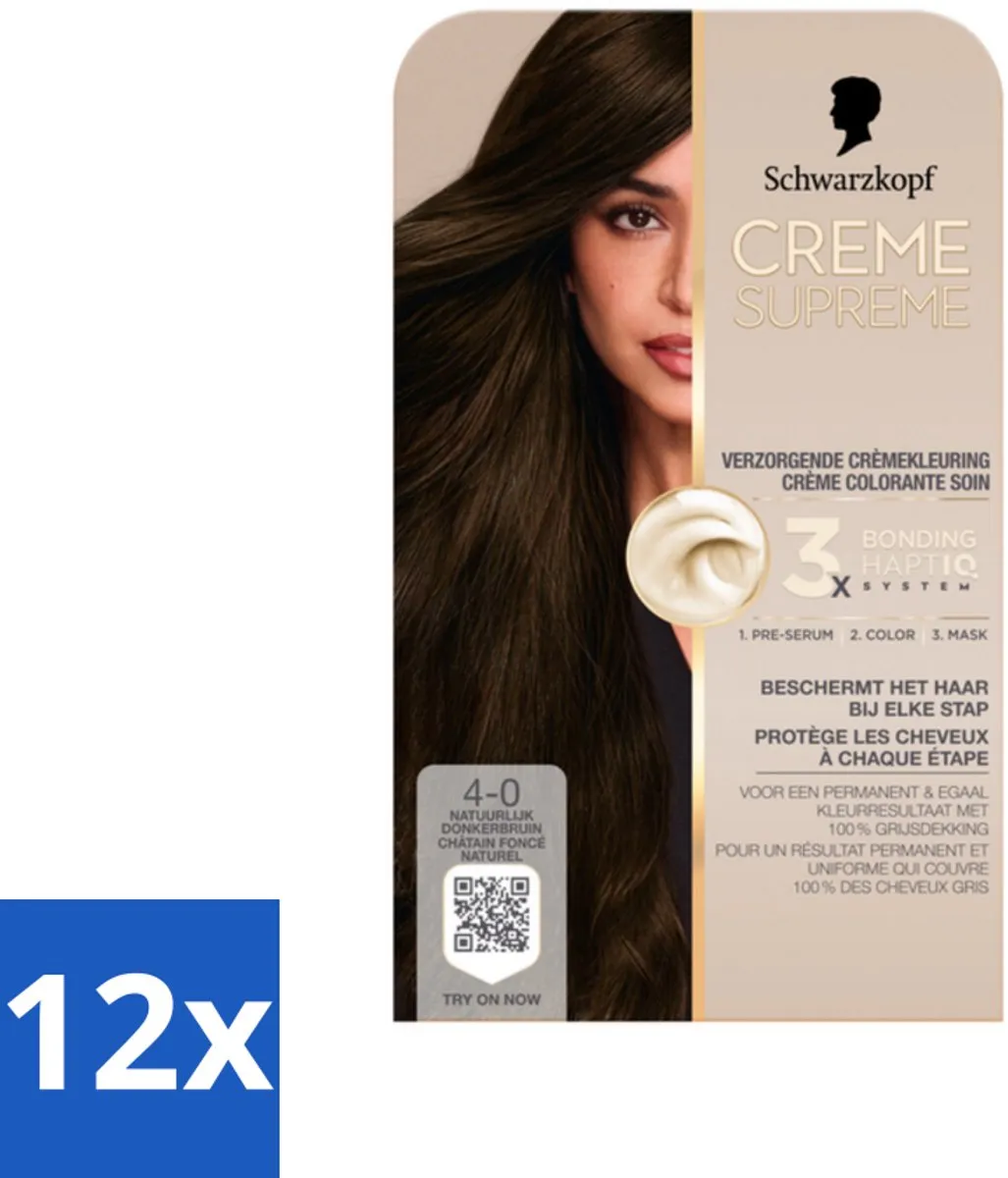 Schwarzkopf Creme Supreme 4-0 Haarkleuring 245g