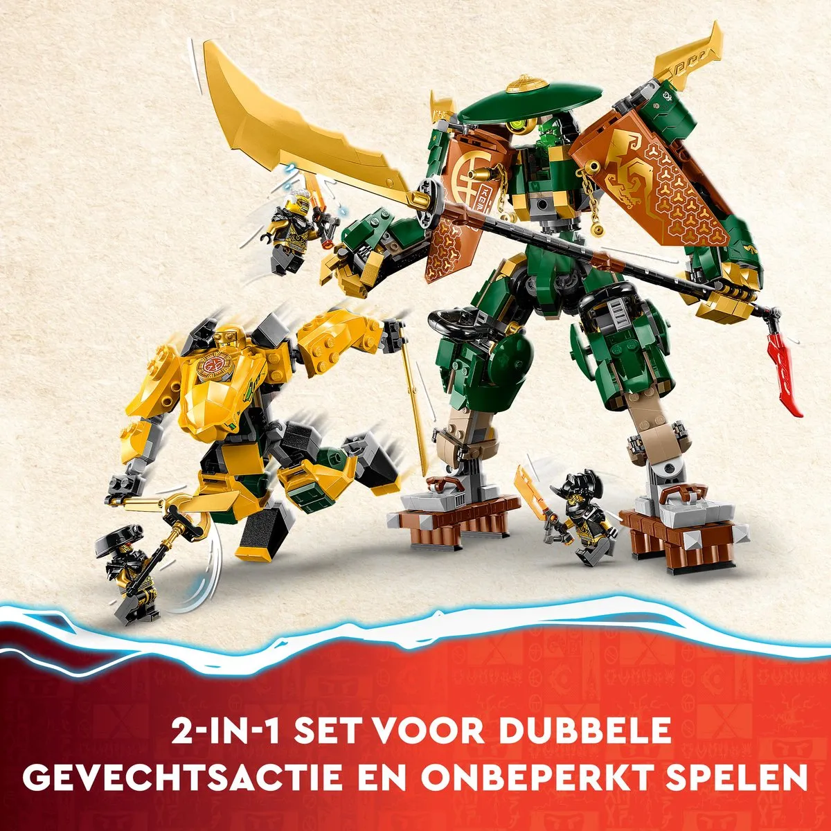 LEGO Ninjago Lloyd en Arins Ninjagoteammecha 71794 - 764 Stukken - Meerkleurig