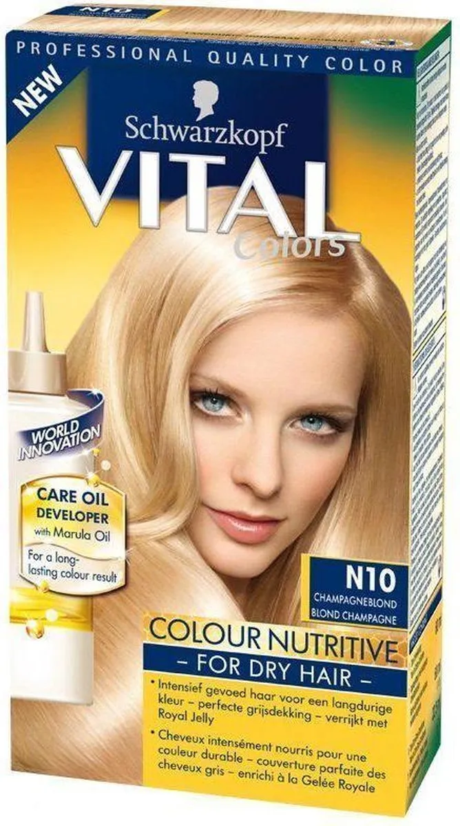 Schwarzkopf Vital Color RJ N10 Permanent Haarkleur Blond 145ml