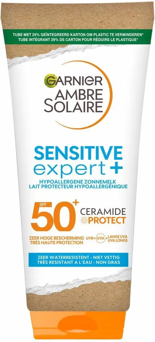 Garnier Ambre Solaire Sensitive Expert+ Zonnebrandmelk SPF 50+ 175ml - 6 Stuks