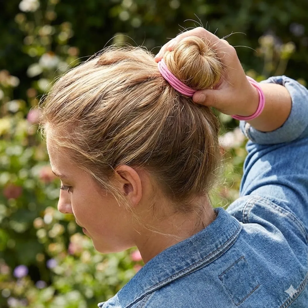NUVEX Haar Elastiekjes 200 Stuks - Roze & Multikleur