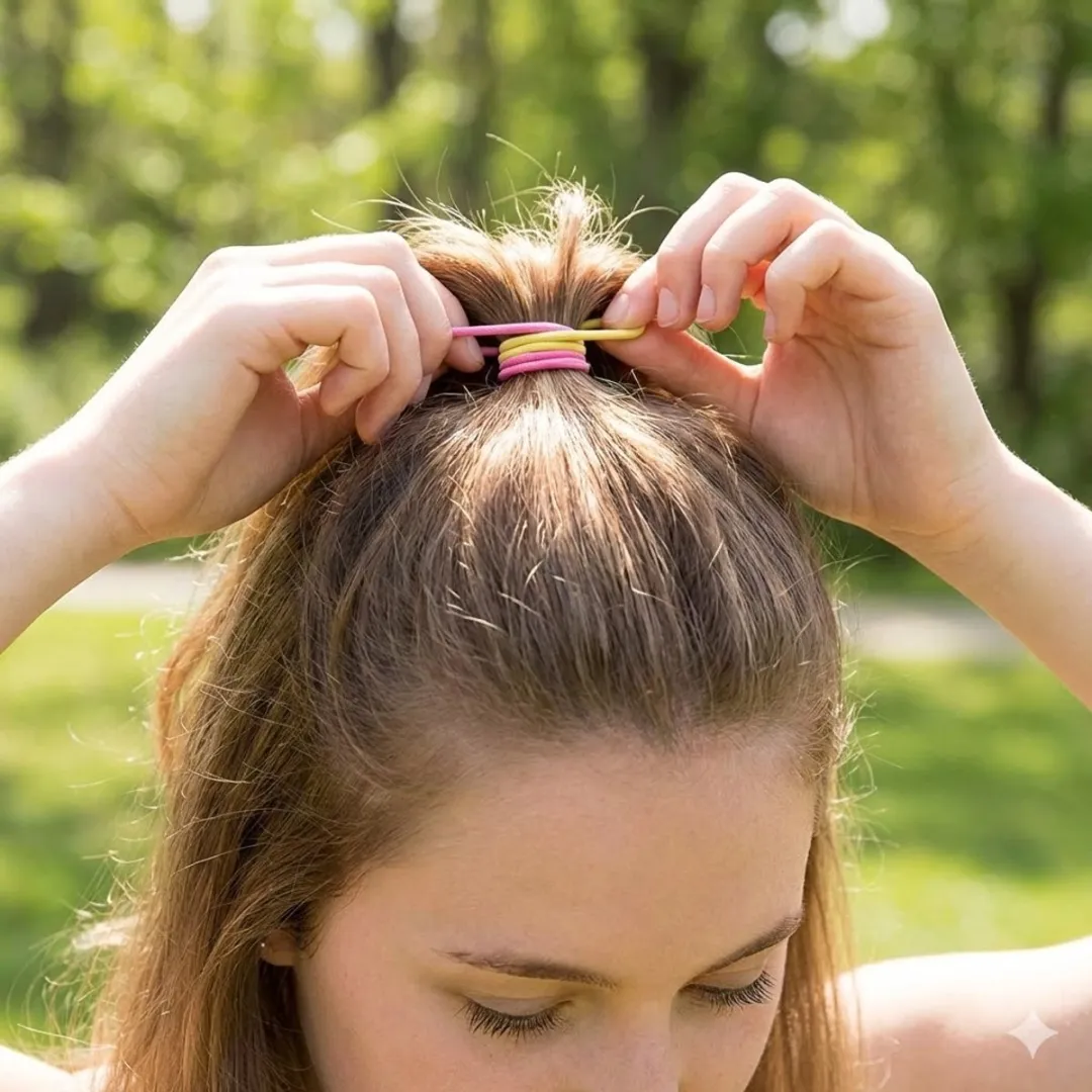 NUVEX Haar Elastiekjes 200 Stuks - Roze & Multikleur
