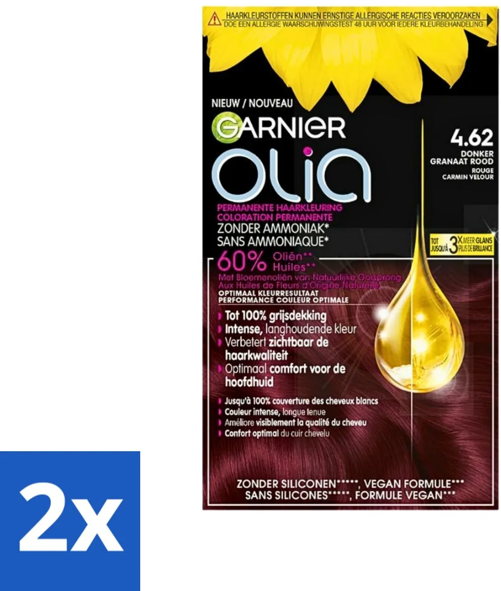 Garnier Olia 4.62 Donker Granaatrood Haarkleuring