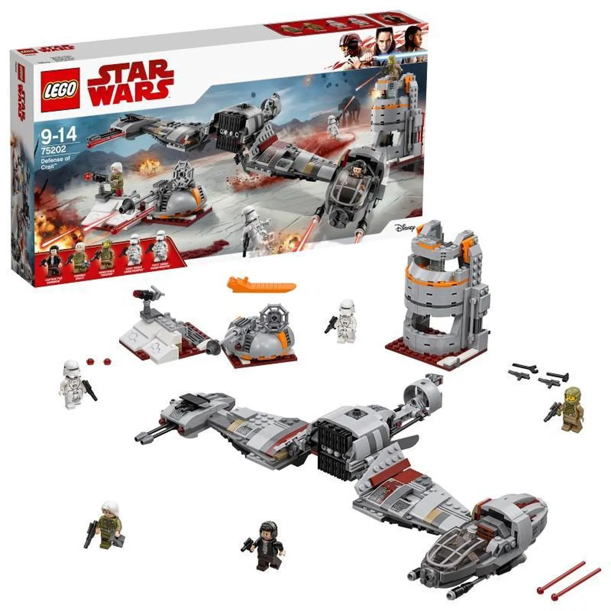 LEGO Star Wars Verdediging van Crait 75202 - 746 Stenen