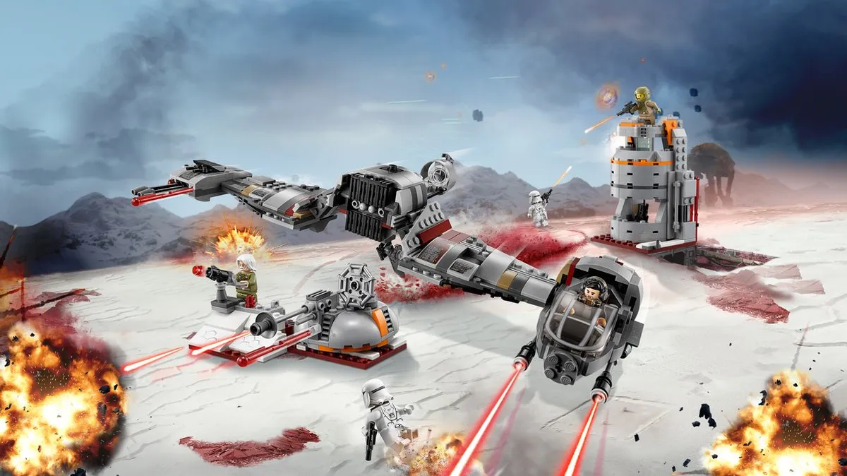 LEGO Star Wars Verdediging van Crait 75202 - 746 Stenen