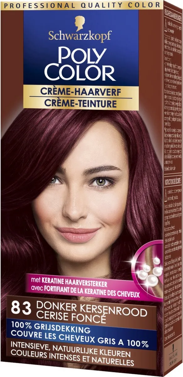 Poly Schwarzkopf Color 83 Donker Kersenrood Haarverf 90ml