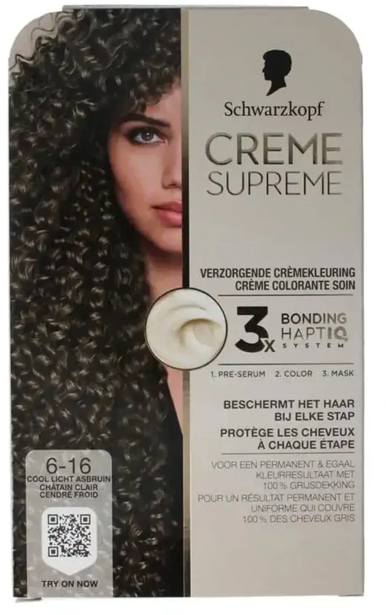 Schwarzkopf Creme Supreme 6-16 Haarverf - Bruin 180ml