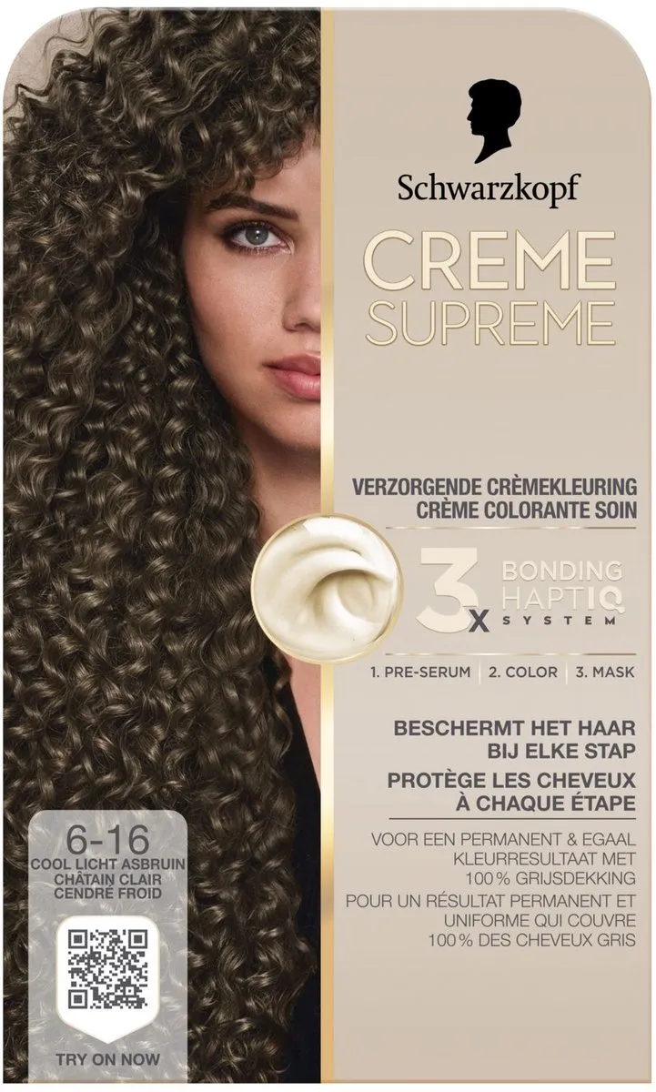 Schwarzkopf Creme Supreme 6-16 Haarverf - Bruin 180ml