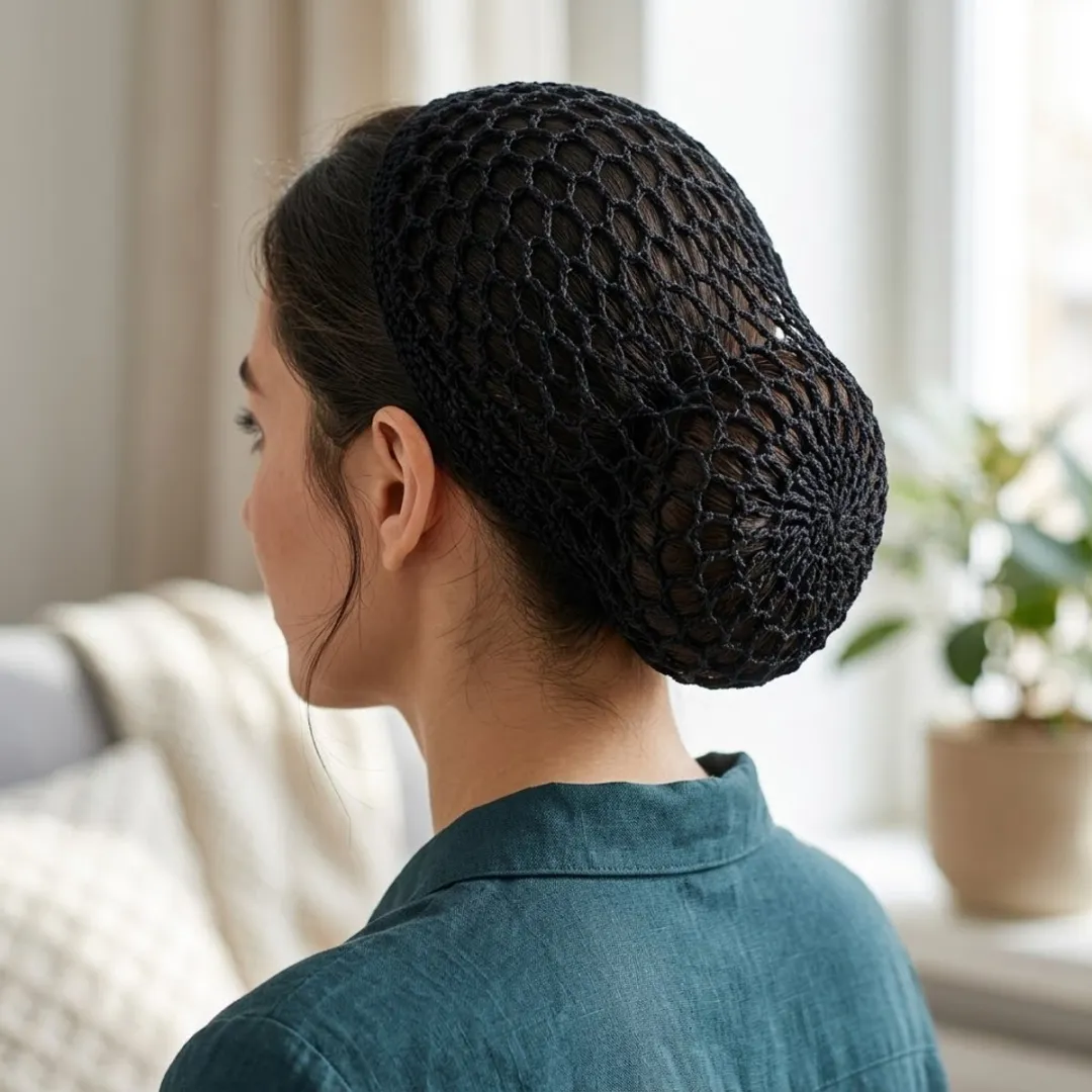 Nuvex Gehaakte Haarnetjes - Zwart & Goud