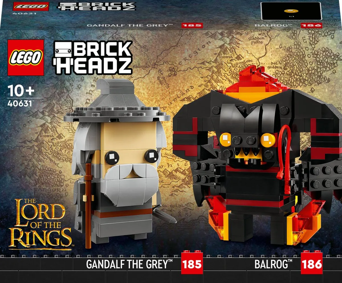 LEGO Lord of the Rings Brickheadz 40631 Balrog & Gandalf