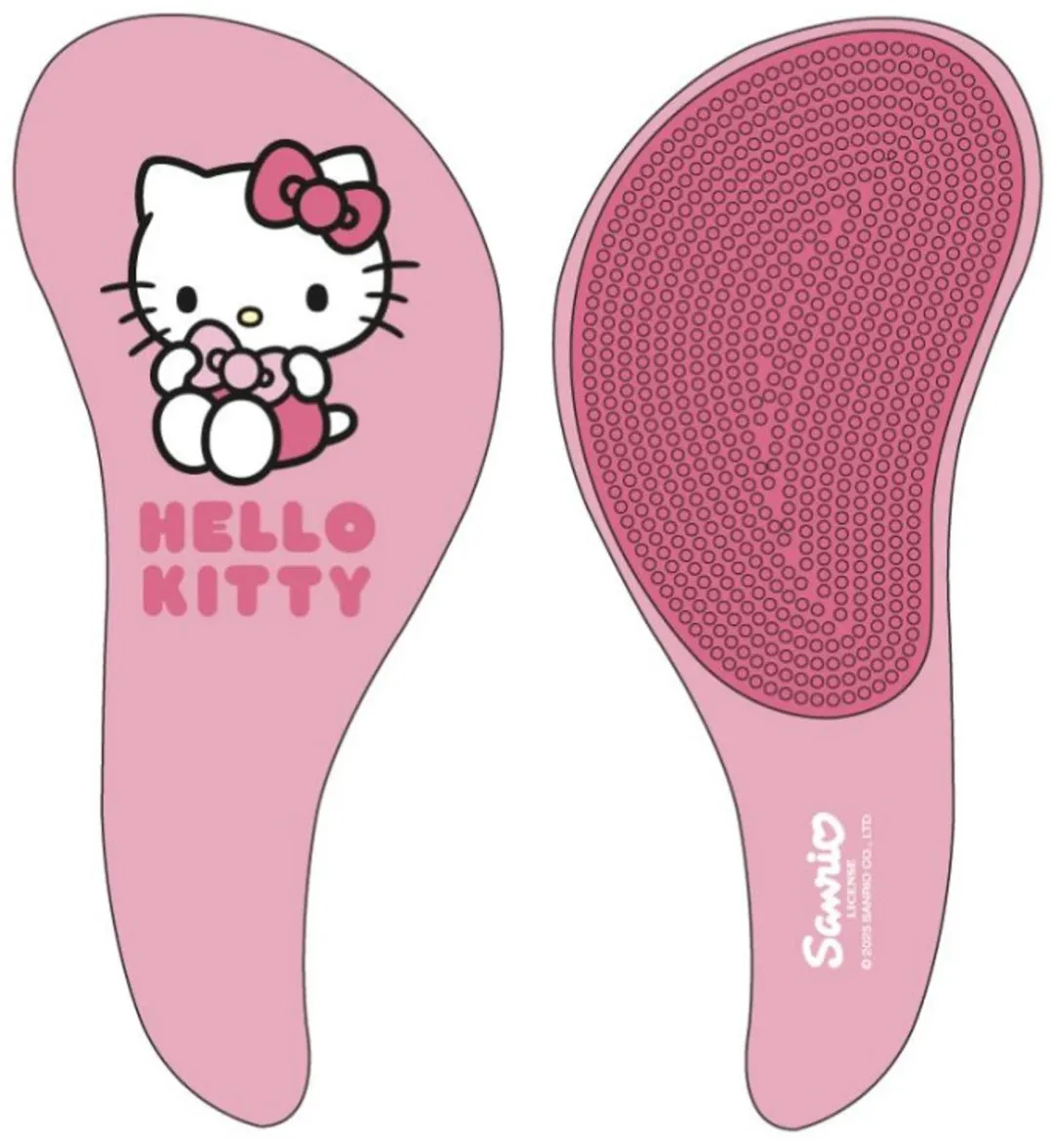 Hello Kitty Bows Haarborstel 20cm - Antiek Roos
