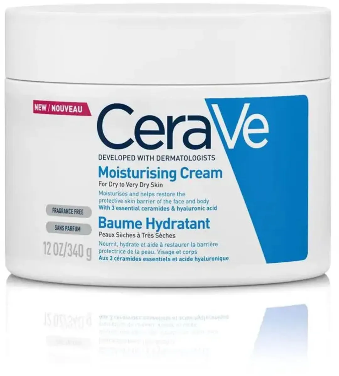 CeraVe Hydraterende Crème 340g - Droge tot Zeer Droge Huid
