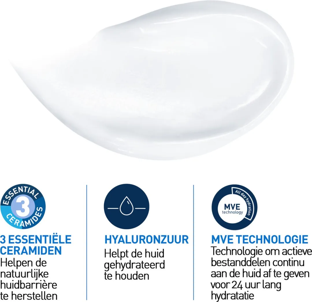 CeraVe Hydraterende Crème 340g - Droge tot Zeer Droge Huid