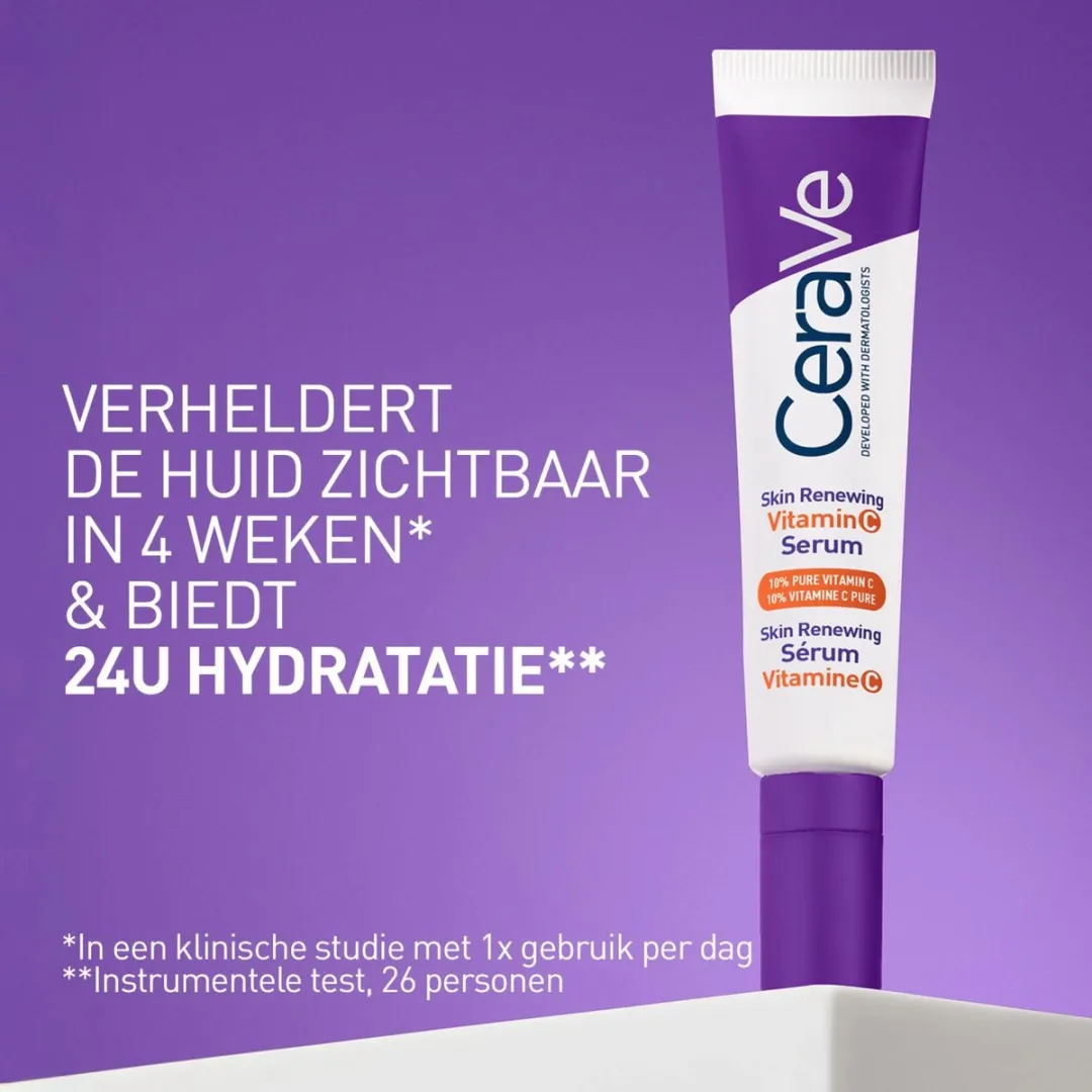 CeraVe Skin Renewing Vitamine C Serum 30ml - 3 Stuks