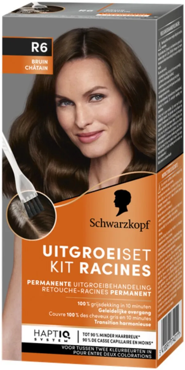 Schwarzkopf Uitgroeiset Haarverf Bruin R6