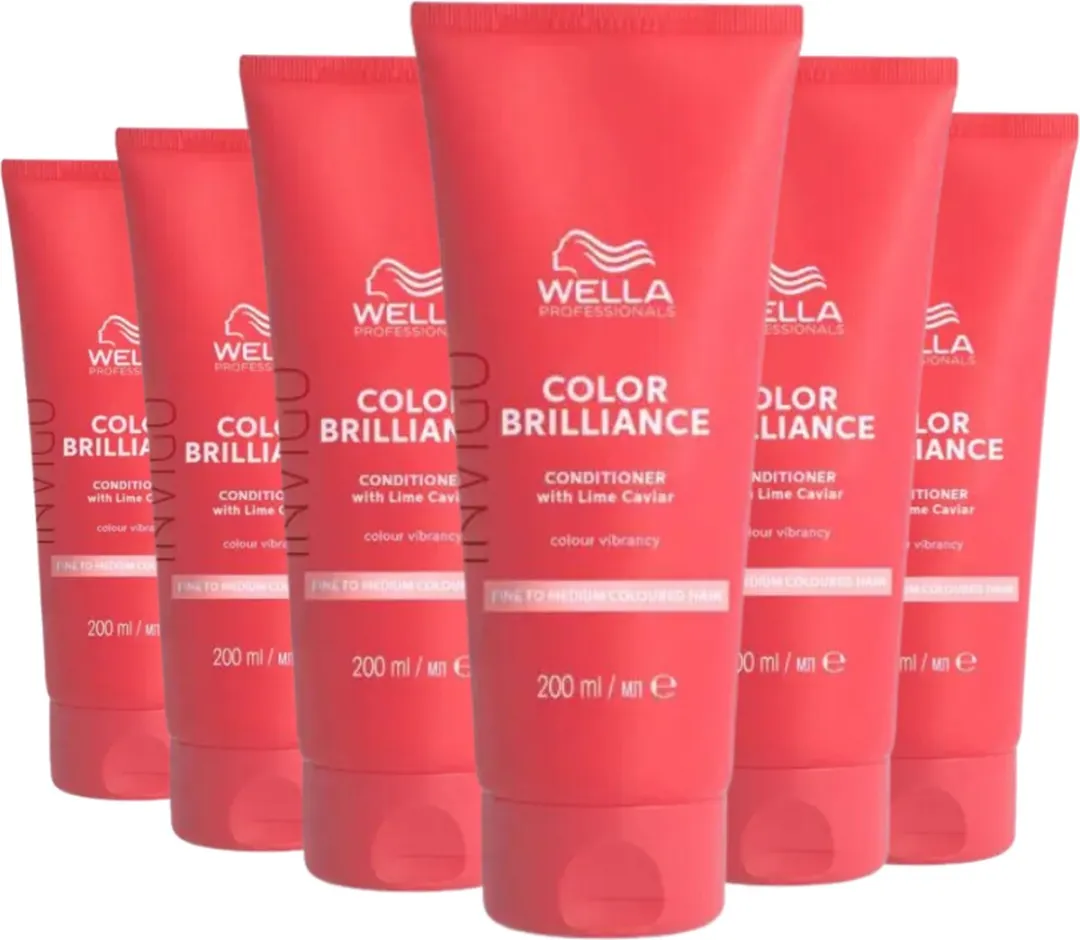 Wella Invigo Color Brilliance Conditioner Gekleurd & Fijn Haar - 6 Stuks - Voordeelverpakking