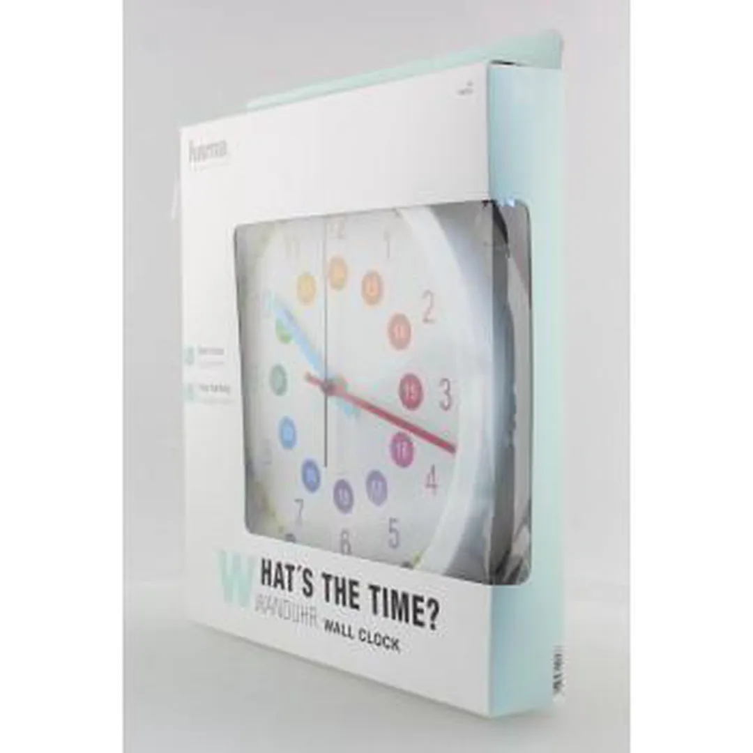 Hama Easy Learning Wandklok 30cm - Geluidsarm