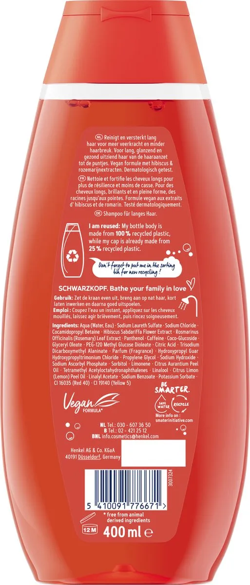 Schwarzkopf Shampoo Long Hair - 2000ml (5x400ml)