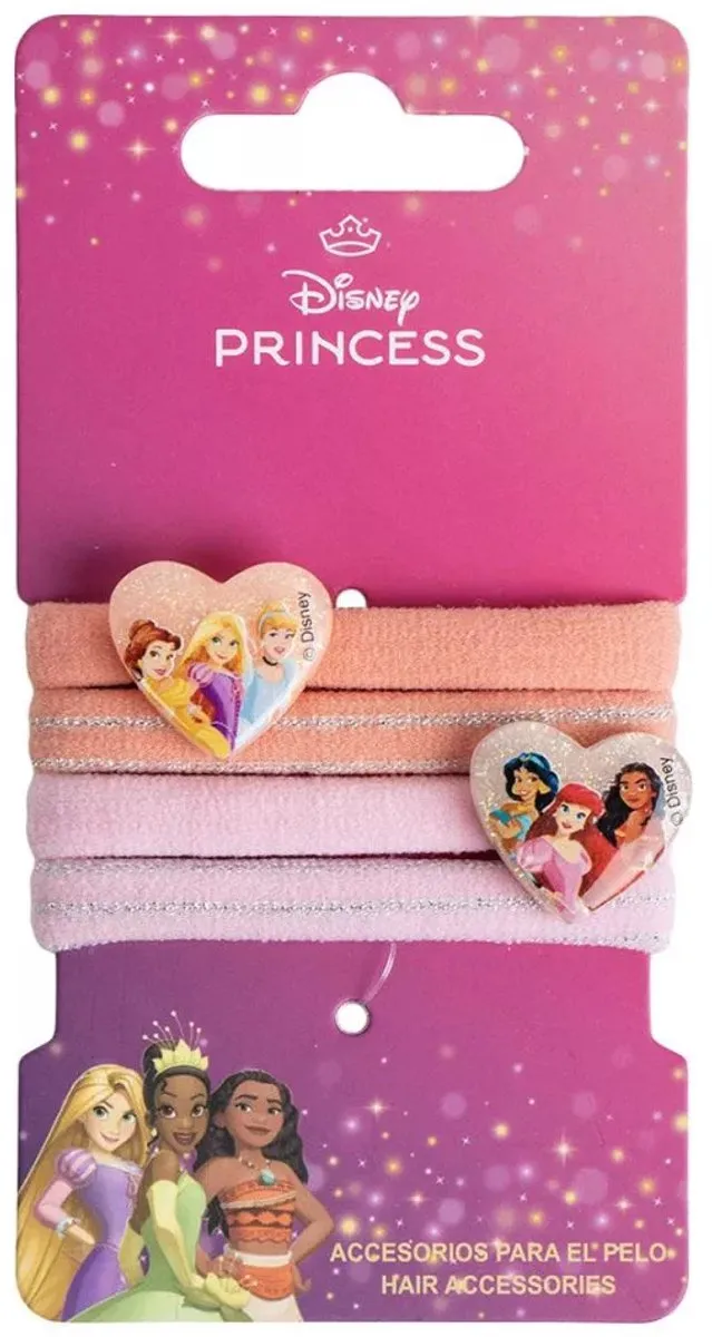 Disney Princess Haarbandjes Set - 4 Stuks - Oranje/Rozes
