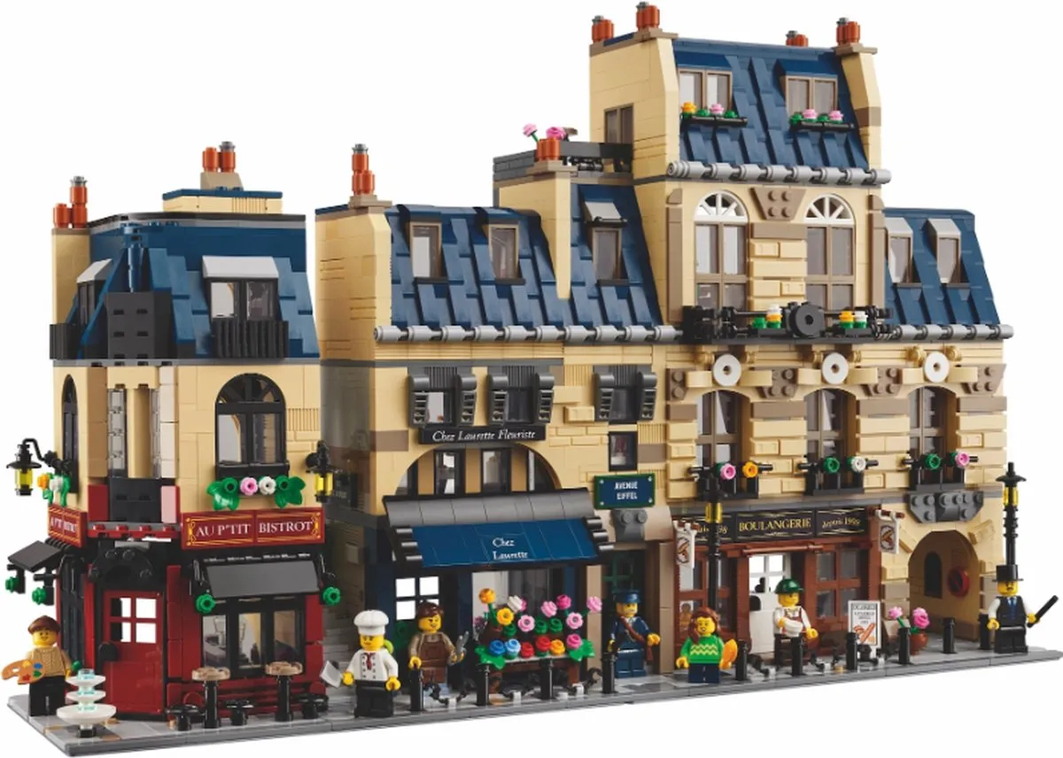 LEGO Parisian Street 910032 - 3532 Stenen - 7 Minifiguren - Multikleur