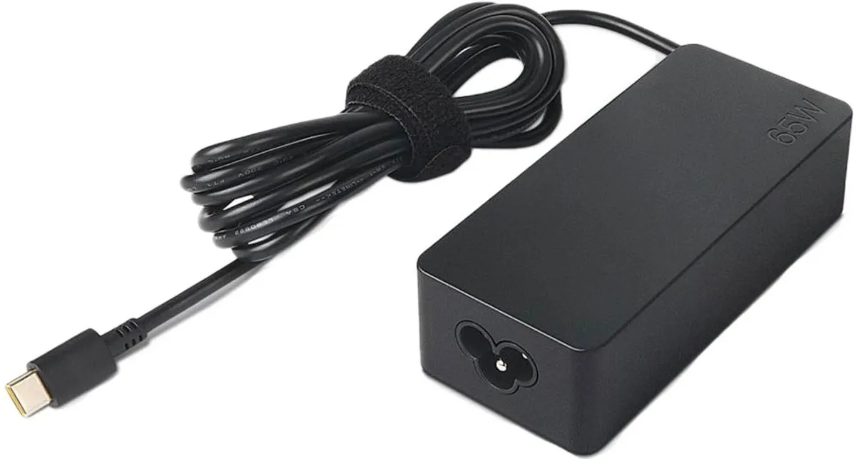 Lenovo 5A10W86265 USB-C Oplader 65W - Zwart