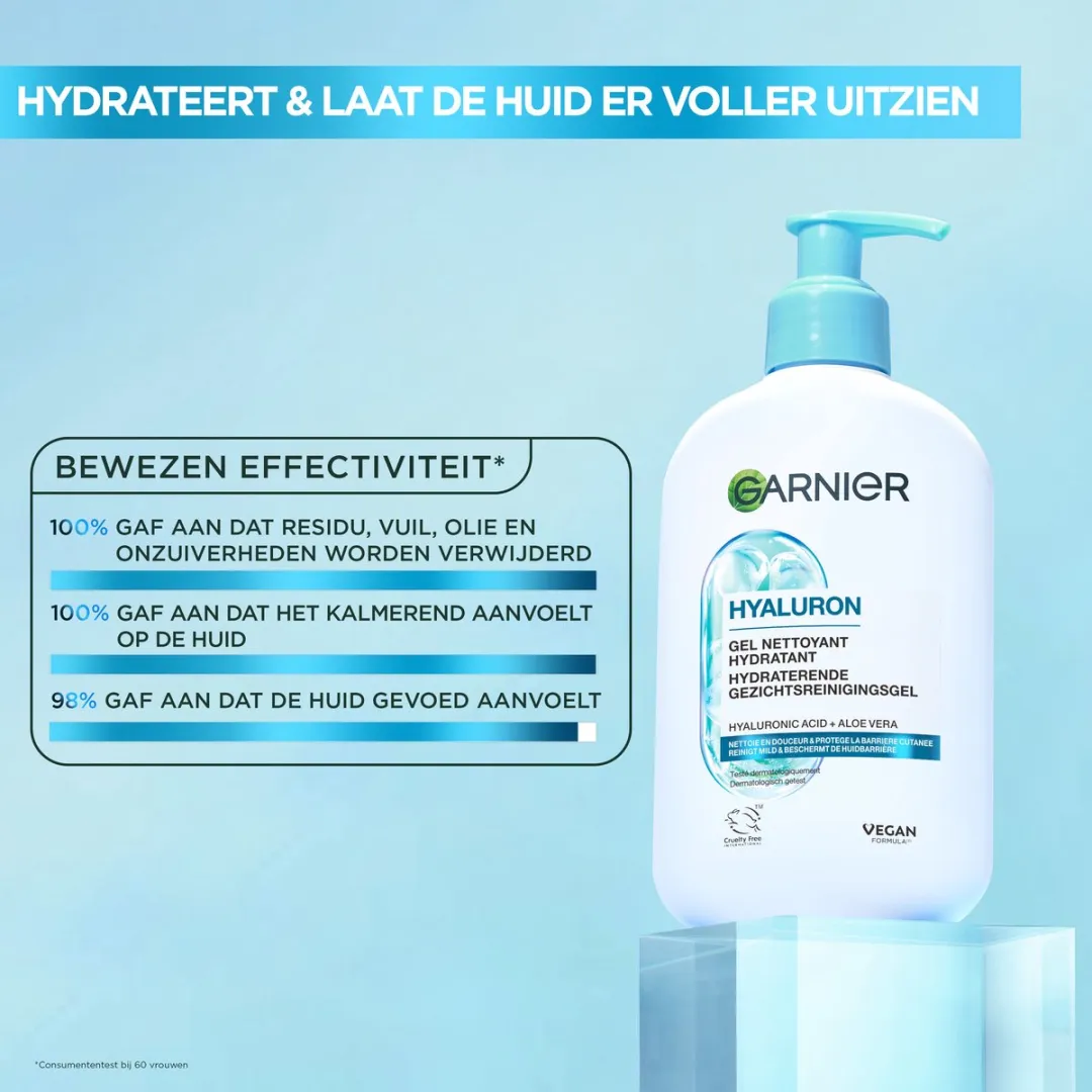 Garnier Hyaluron+ Gezichtsreiniger 250ml