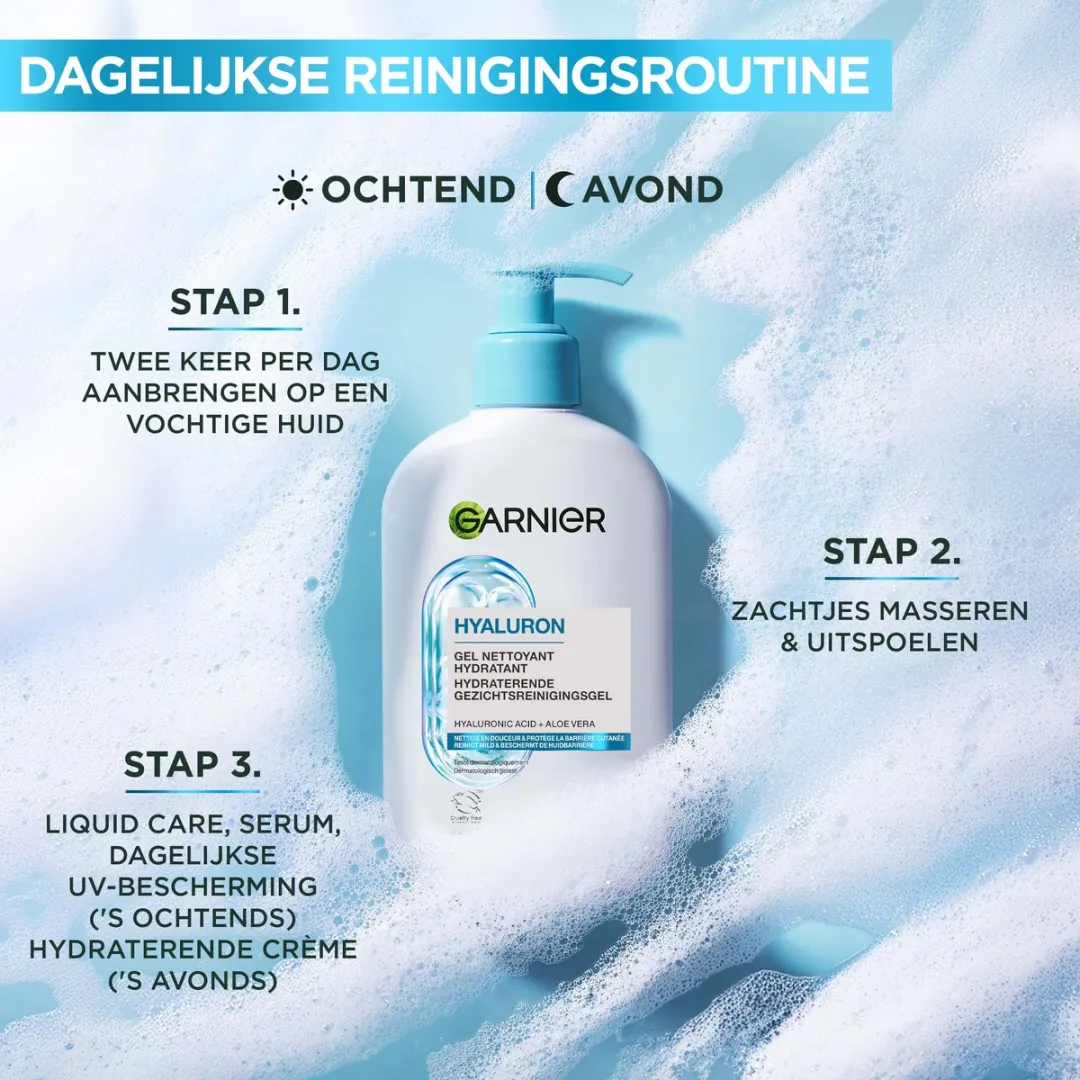 Garnier Hyaluron+ Gezichtsreiniger 250ml