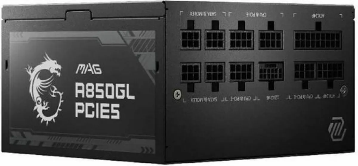 MSI MAG A850GL PCIE5 Voeding 850W - Modulair - Zwart