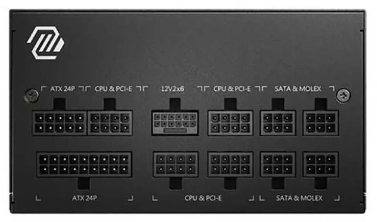 MSI MAG A850GL PCIE5 Voeding 850W - Modulair - Zwart