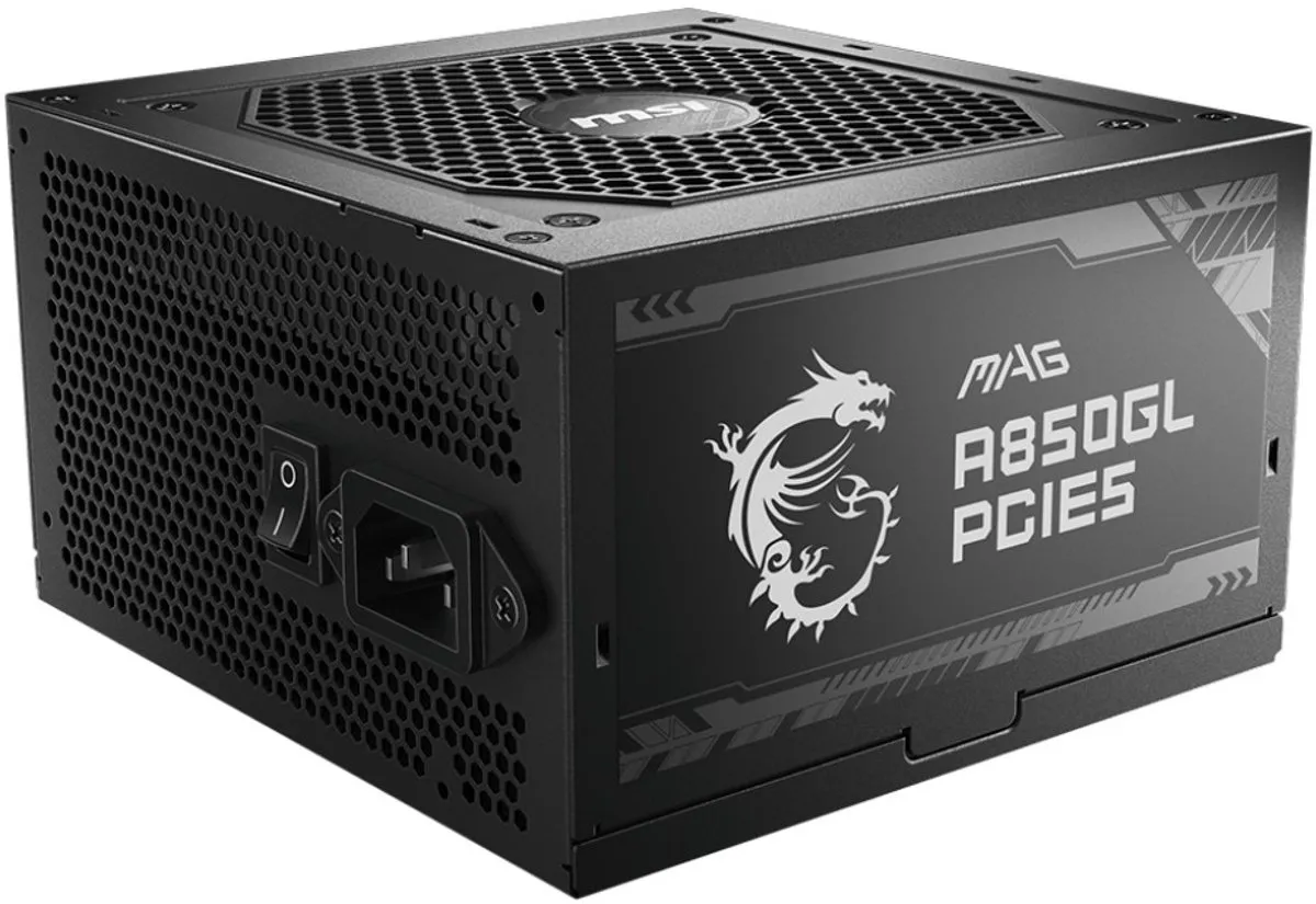 MSI MAG A850GL PCIE5 Voeding 850W - Modulair - Zwart
