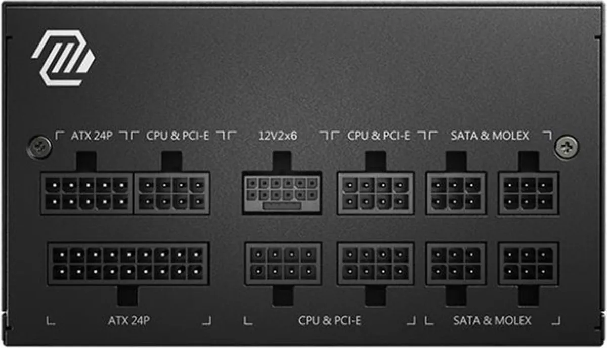 MSI MAG A850GL PCIE5 Voeding 850W - Modulair - Zwart