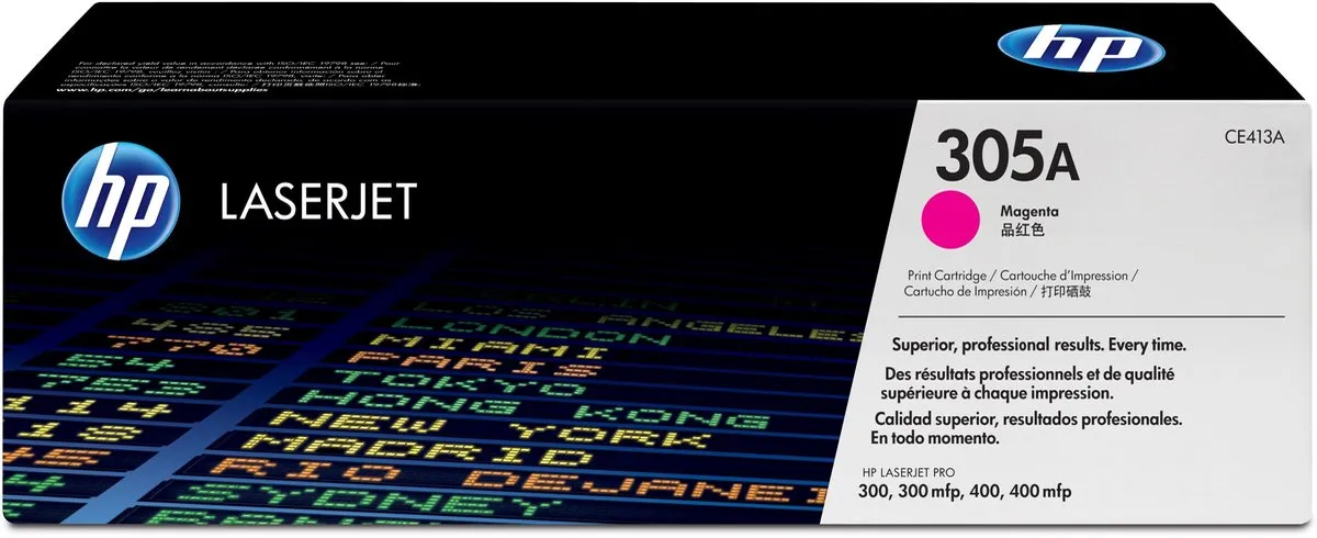 HP 305A Tonercartridge Magenta CE413A - 2.600 Pagina's