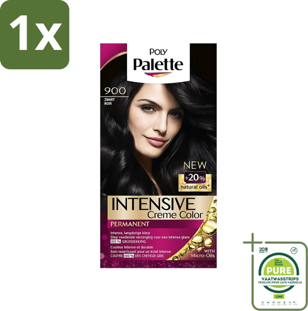 Schwarzkopf Poly Palette Haarverf Zwart 900 115ml