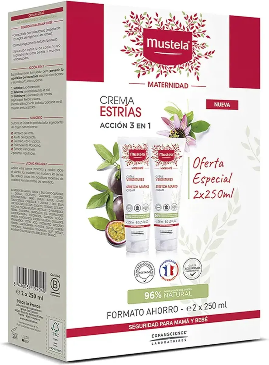 Mustela Anti-Striae Crème Duplo 3-in-1 - 2x250ml