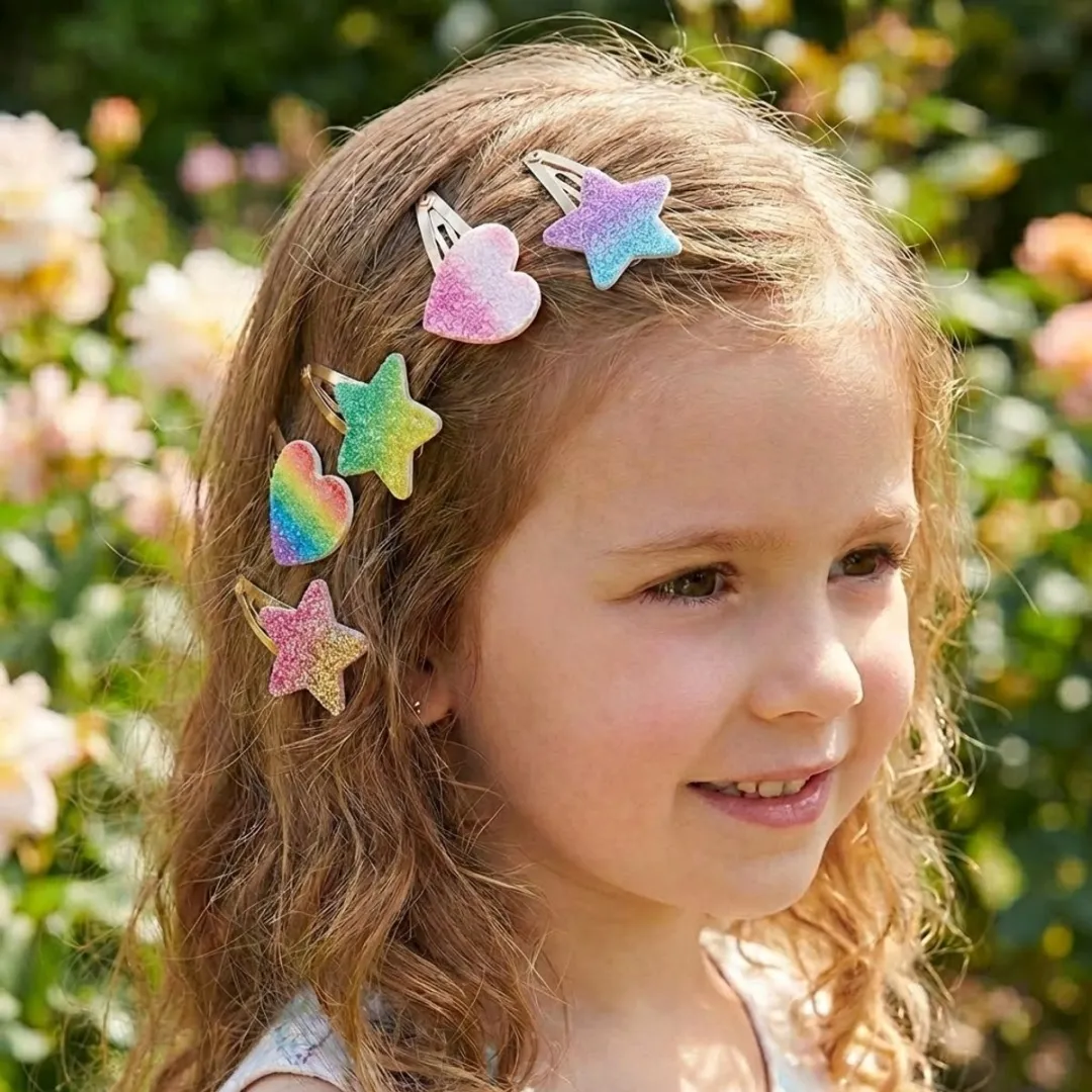 NuveX Glitter Haarclips Multicolor - 16 Stuks